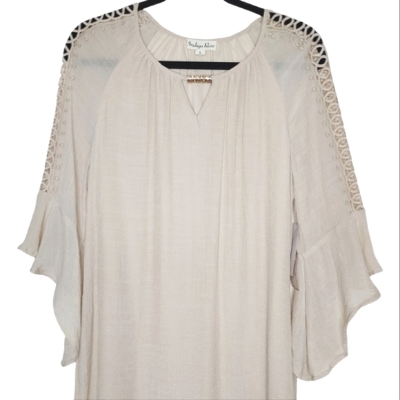 Indigo Rose Women S Vanilla Girl Coastal Crochet Lace Dress NEW NWT - Picture 4 of 16